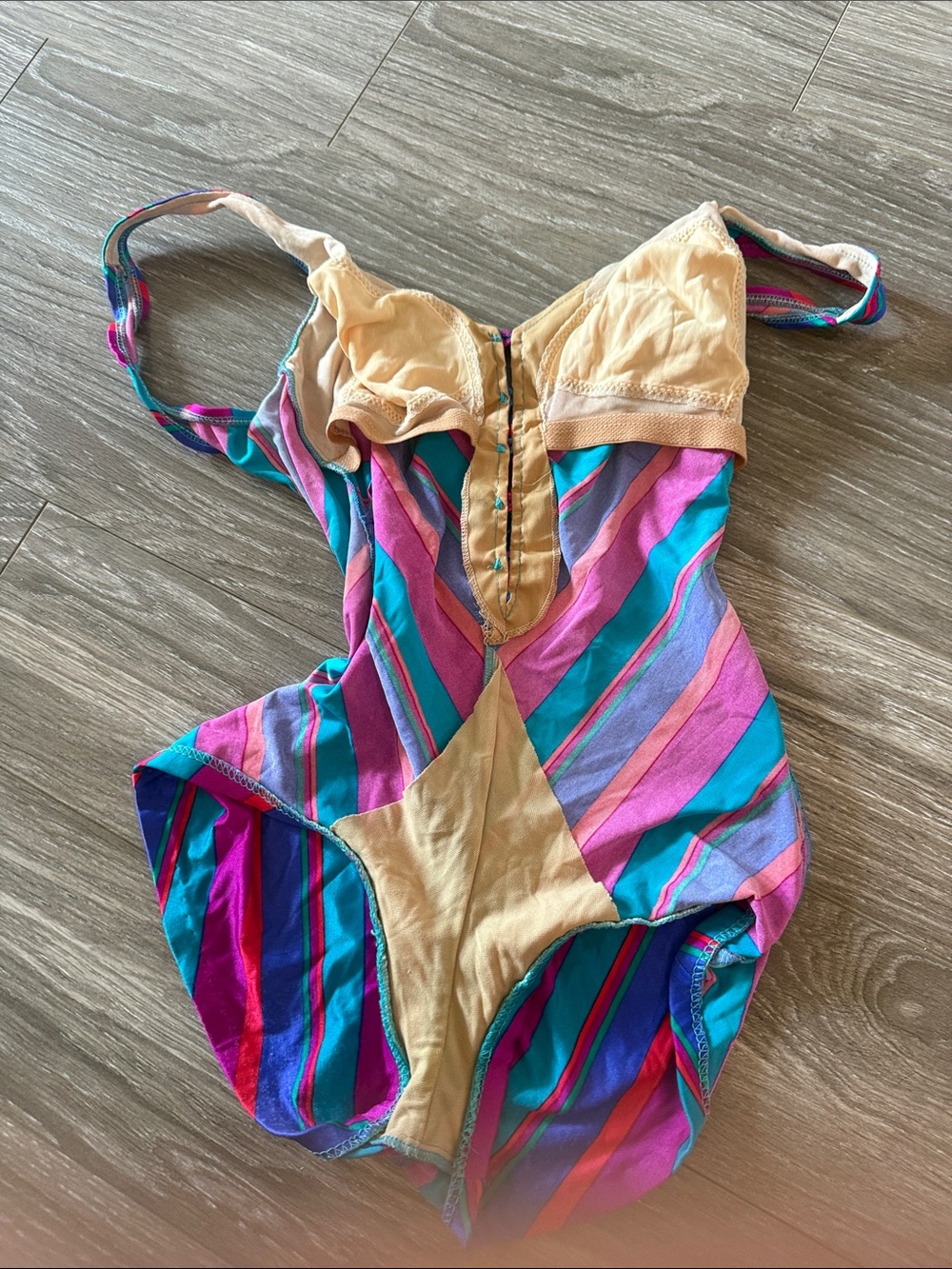 COLE of California 80s vintage womens striped bikini one piece - Picture 8 of 8